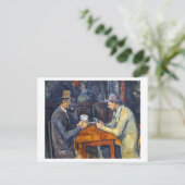 Die Kartenspieler, Cezanne Postkarte (Stehend Vorderseite)