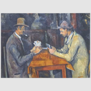 Die Kartenspieler, Cezanne Seidenpapier