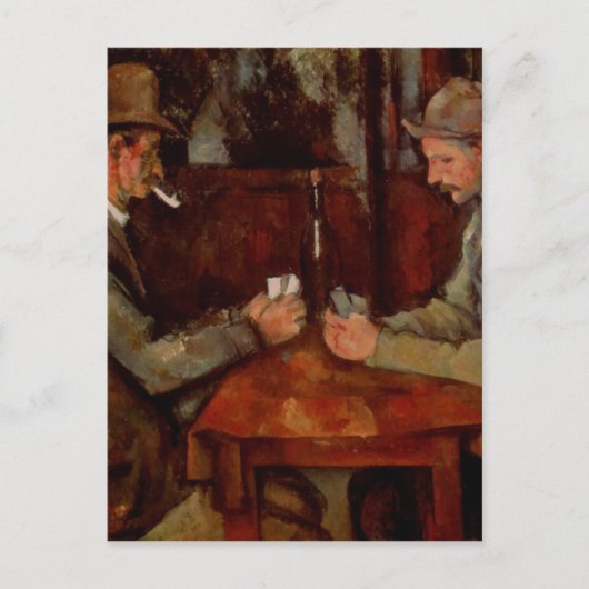 Die Kartenspieler, Claude Cezanne Postkarte (Vorderseite)