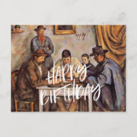 Die Kartenspieler, glücklich zum Geburtstag