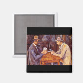 Die Kartenspieler_Impressionisten Magnet (Vorderseite/Rückseite)