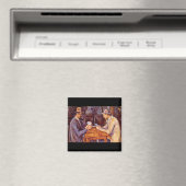 Die Kartenspieler_Impressionisten Magnet (In Situ (Geschirrspüler))