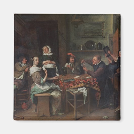 Die Kartenspieler Magnet (Vorne)