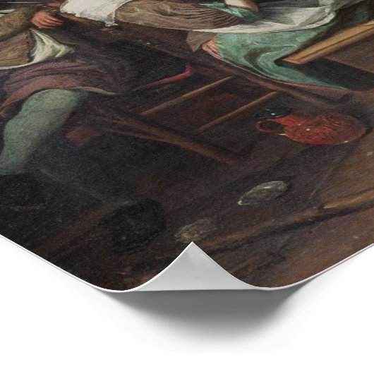 Die Kartenspieler Poster (Ecke)