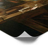 Die Kartenspieler Poster (Ecke)