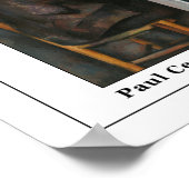 Die Kartenspieler von Cezanne Poster (Ecke)