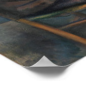 Die Kartenspieler von Paul Cezanne Poster (Ecke)