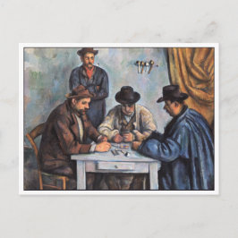 Die Kartenspieler von Paul Cezanne Postkarte