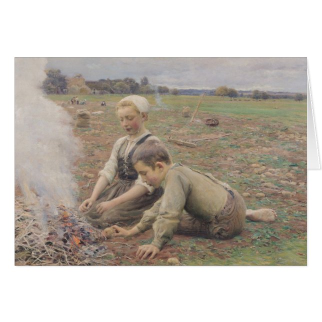 Die Kartoffel-Sammler, 1898 (Vorderseite (Horizontal))