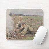 Die Kartoffel-Sammler, 1898 Mousepad (Mit Mouse)