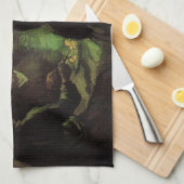 Die Kartoffelessen von Vincent van Gogh Geschirrtuch (Viertel Falte)