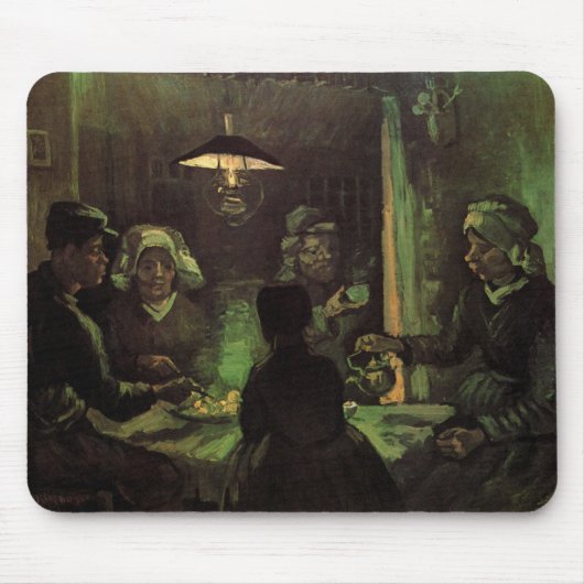 Die Kartoffelessen von Vincent van Gogh Mousepad (Vorne)