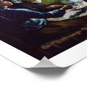 Die Kartoffelessen von Vincent Van Gogh Poster (Ecke)