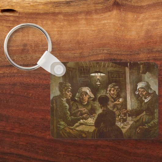 Die Kartoffelessen von Vincent van Gogh Schlüsselanhänger (Rückseite)