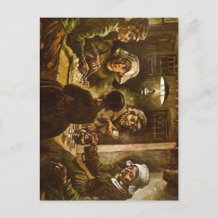 Die Kartoffelesser Vincent van Gogh Kunstwerk Feiertagspostkarte