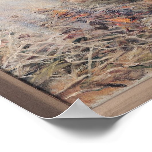 Die Kartoffelsammler, 1898 Poster (Ecke)