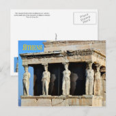 Die Karyatidveranda der Erechtheion in Athen Postkarte (Vorne/Hinten)