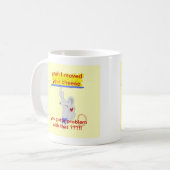 Die Käse-Urheberprodukte Kaffeetasse (Vorderseite Links)