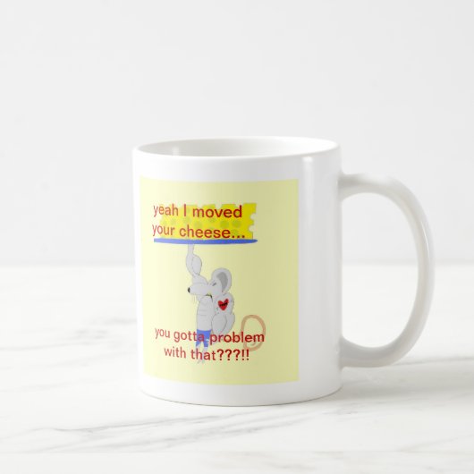 Die Käse-Urheberprodukte Kaffeetasse (Rechts)