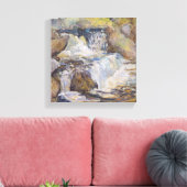 Die Kaskade Leinwanddruck (Insitu (Wohnzimmer))