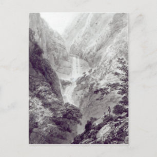 Die Kaskade von Minzapeezo Postkarte