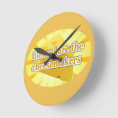 DIE KÄSTERANGEHÖRIGEN KÄSE RUNDE WANDUHR (Winkel)