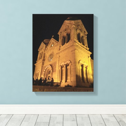 Die Kathedralbasilika St. Franziskus von Assisi Leinwanddruck (Insitu (Holzboden))
