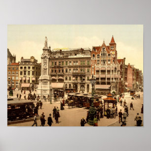 Die Kathedrale, Amsterdam, Holland, Vintage Poster