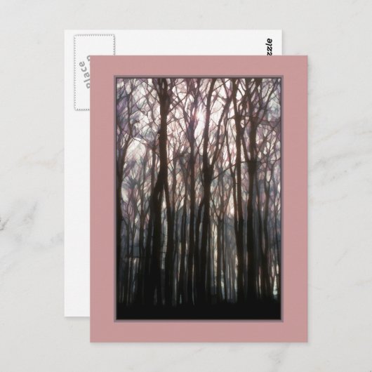 Die Kathedrale des Waldes Inspirierend Fotos Postkarte (Vorne/Hinten)