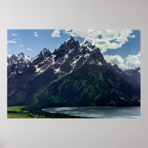 Die Kathedrale-Gruppe in Grand Teton National Poster