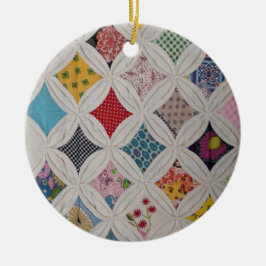 Die Kathedrale im Juni wurde mit einem Quilt-Ornam Keramik Ornament