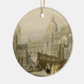Die Kathedrale in Palermo, Sizilien, graviert von Keramikornament (Links)