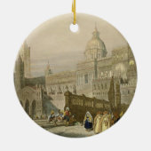 Die Kathedrale in Palermo, Sizilien, graviert von Keramikornament (Hinten)