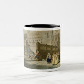 Die Kathedrale in Palermo, Sizilien, graviert von Zweifarbige Tasse (Mittel)