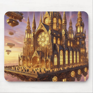 Die Kathedrale unter den Wolken Mousepad