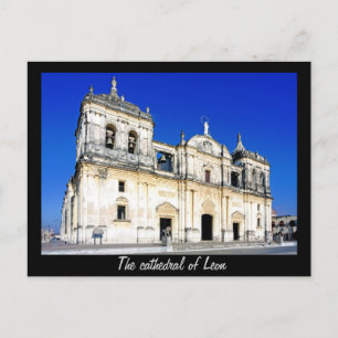 Die Kathedrale von Leon Postkarte