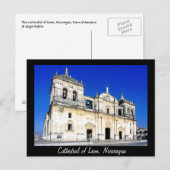 Die Kathedrale von Leon Postkarte (Vorne/Hinten)