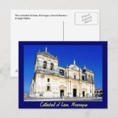 Die Kathedrale von Leon Postkarte (Vorne/Hinten)