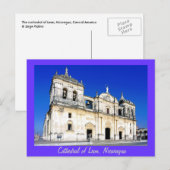 Die Kathedrale von Leon Postkarte (Vorne/Hinten)