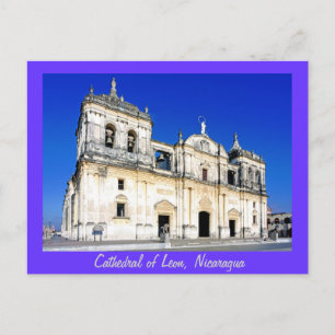 Die Kathedrale von Leon Postkarte