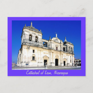 Die Kathedrale von Leon Postkarte