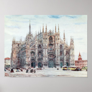 Die Kathedrale von Mailand Poster