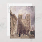 Die Kathedrale von Notre Dame, Paris, 1836 Postkarte (Vorne/Hinten)