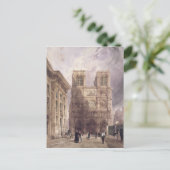 Die Kathedrale von Notre Dame, Paris, 1836 Postkarte (Stehend Vorderseite)