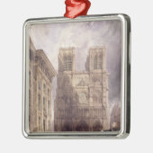 Die Kathedrale von Notre Dame, Paris, 1836 Silbernes Ornament (Links)