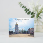 Die Kathedrale von Saint Sophia. Kiew, Ukraine Pos Postkarte (Stehend Vorderseite)