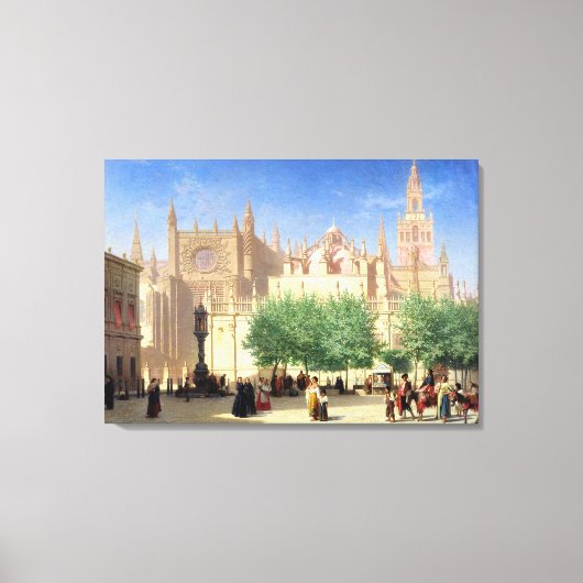 Die Kathedrale von Sevilla Leinwanddruck (Vorderseite)