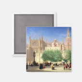 Die Kathedrale von Sevilla Magnet (Vorderseite/Rückseite)