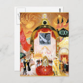 Die Kathedralen am Broadway, schöne Kunstmalerei Postkarte (Vorne/Hinten)