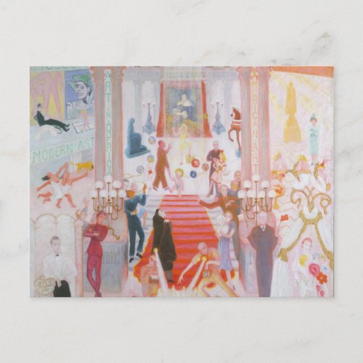 Die Kathedralen der Kunst - Florine Stettheimer Postkarte (Vorderseite)